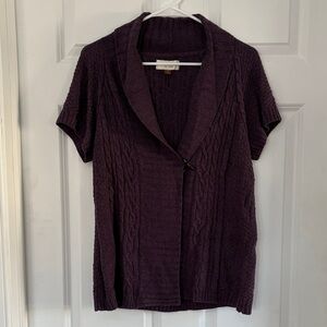 Sonoma Plum Knit Cardigan